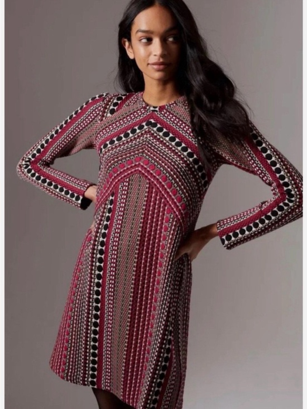 Maeve Anthropologie Kiera Jacquard Tunic Dress